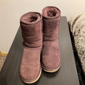 UGG Classic Boots Port Purple Size 7 Women's EUC